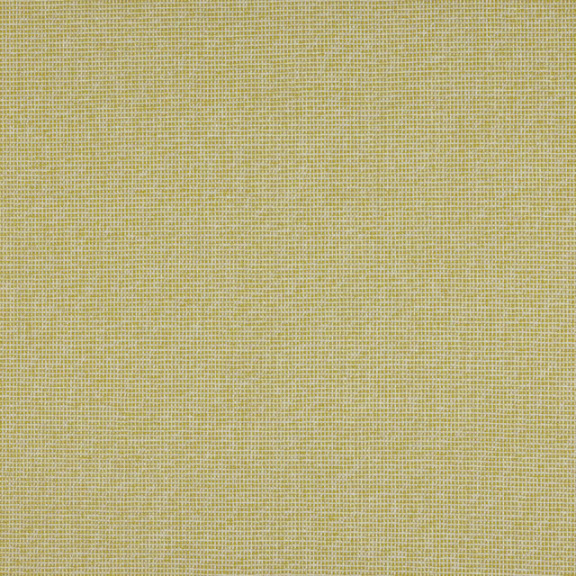 Close-up of soft golden yellow plain woven fabric with fine textured grid