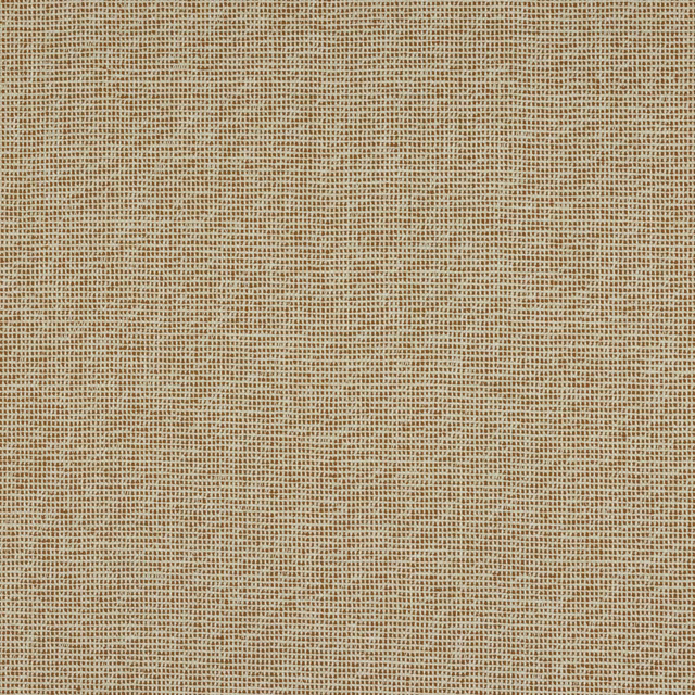 Close-up of a soft terre cuite woven fabric with fine grid texture