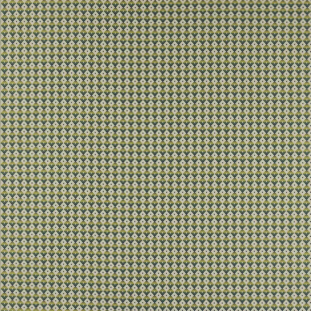 Small geometric woven fabric in anis green, cream and muted gold