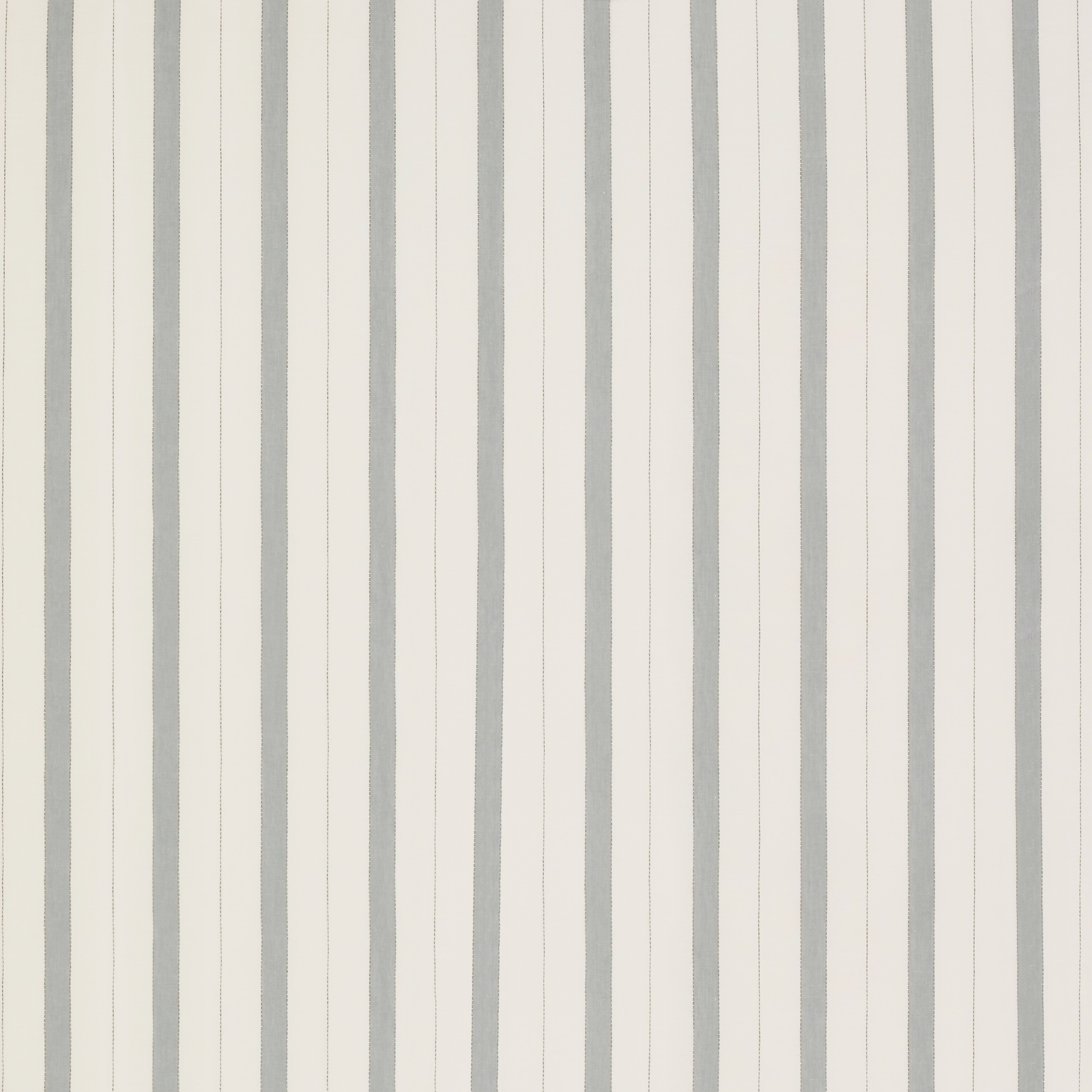 Pale linen sheer with narrow vertical soft aqua stripes