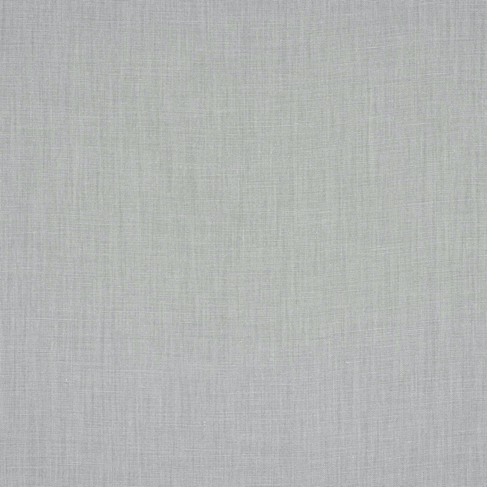 Pale celadon linen fabric swatch with a fine plain weave texture