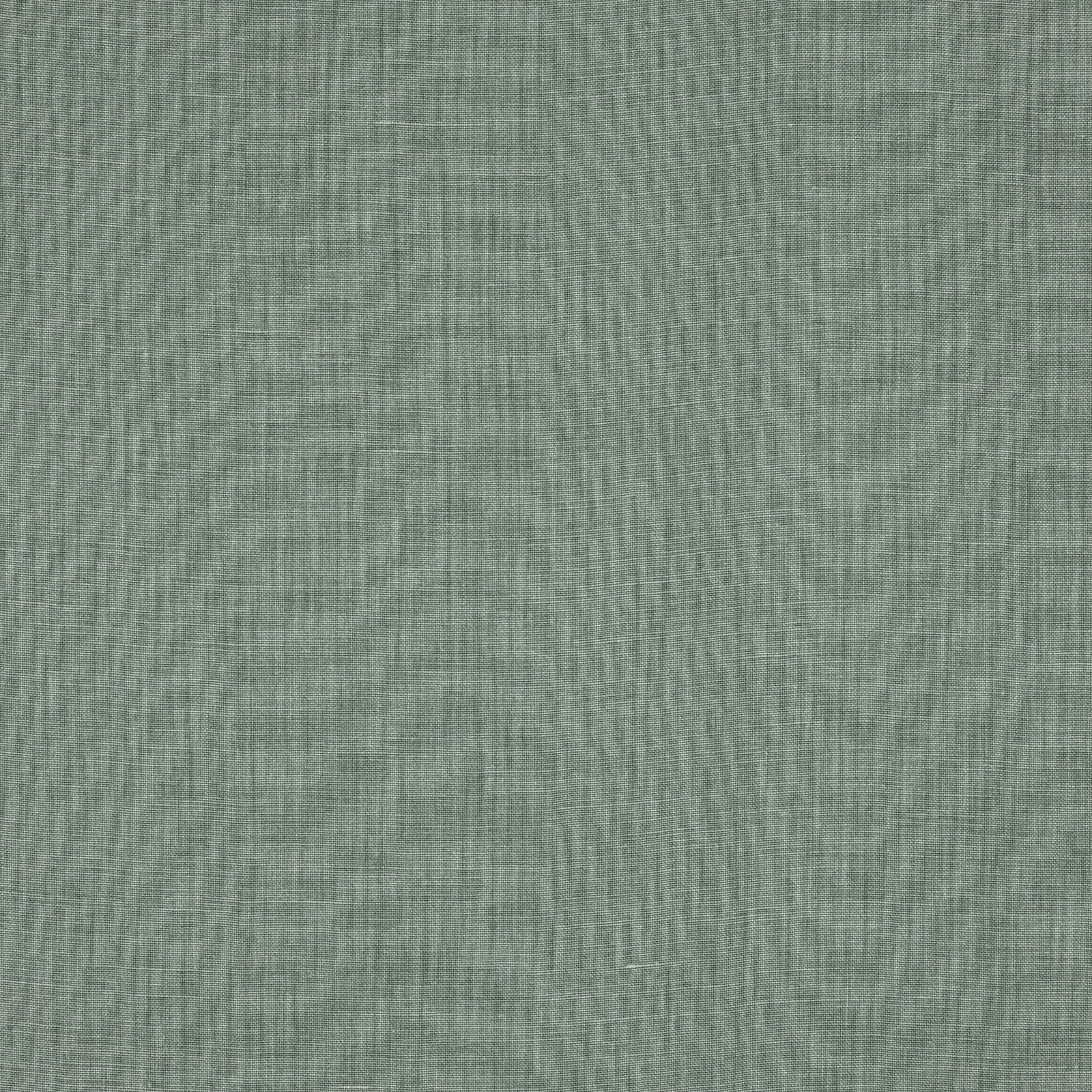 Soft juniper green plain linen swatch with a fine natural weave