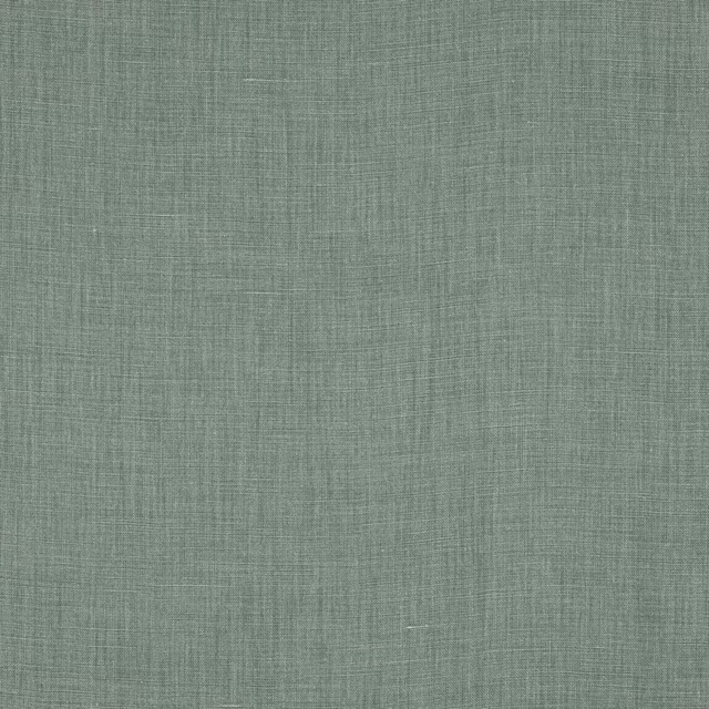Soft juniper green plain linen swatch with a fine natural weave