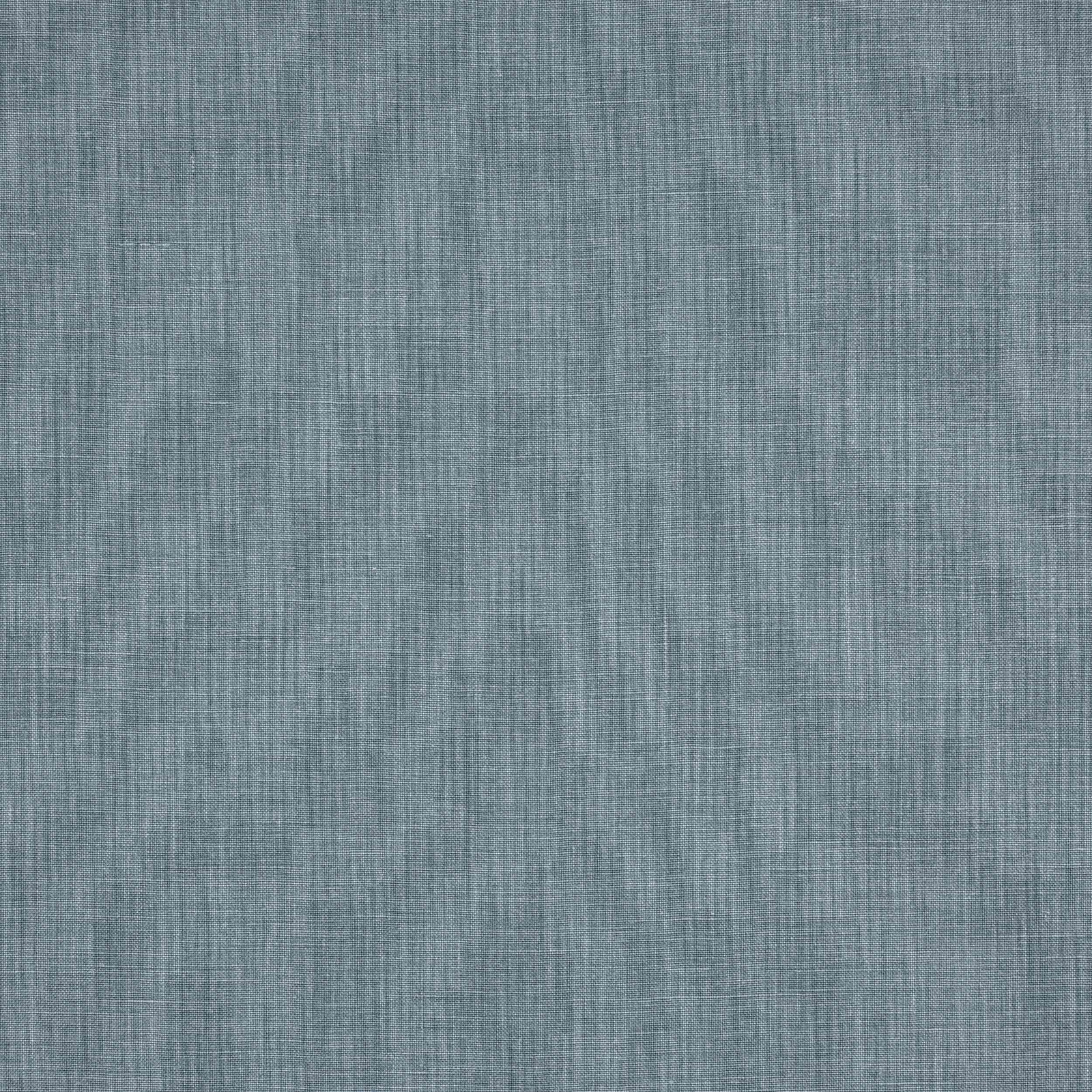 Soft marine blue linen swatch with a fine plain weave and subtle slub