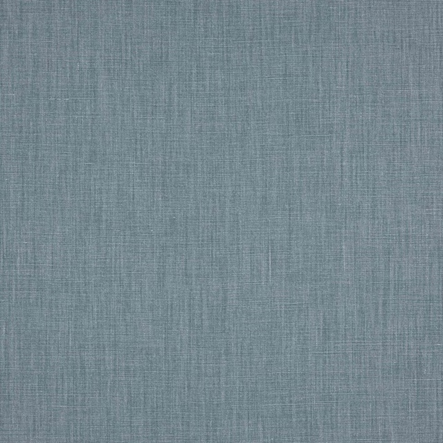 Soft marine blue linen swatch with a fine plain weave and subtle slub