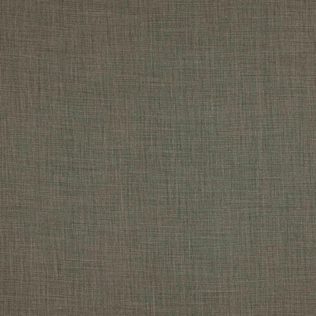 Muted khaki olive plain-woven linen swatch with fine natural texture