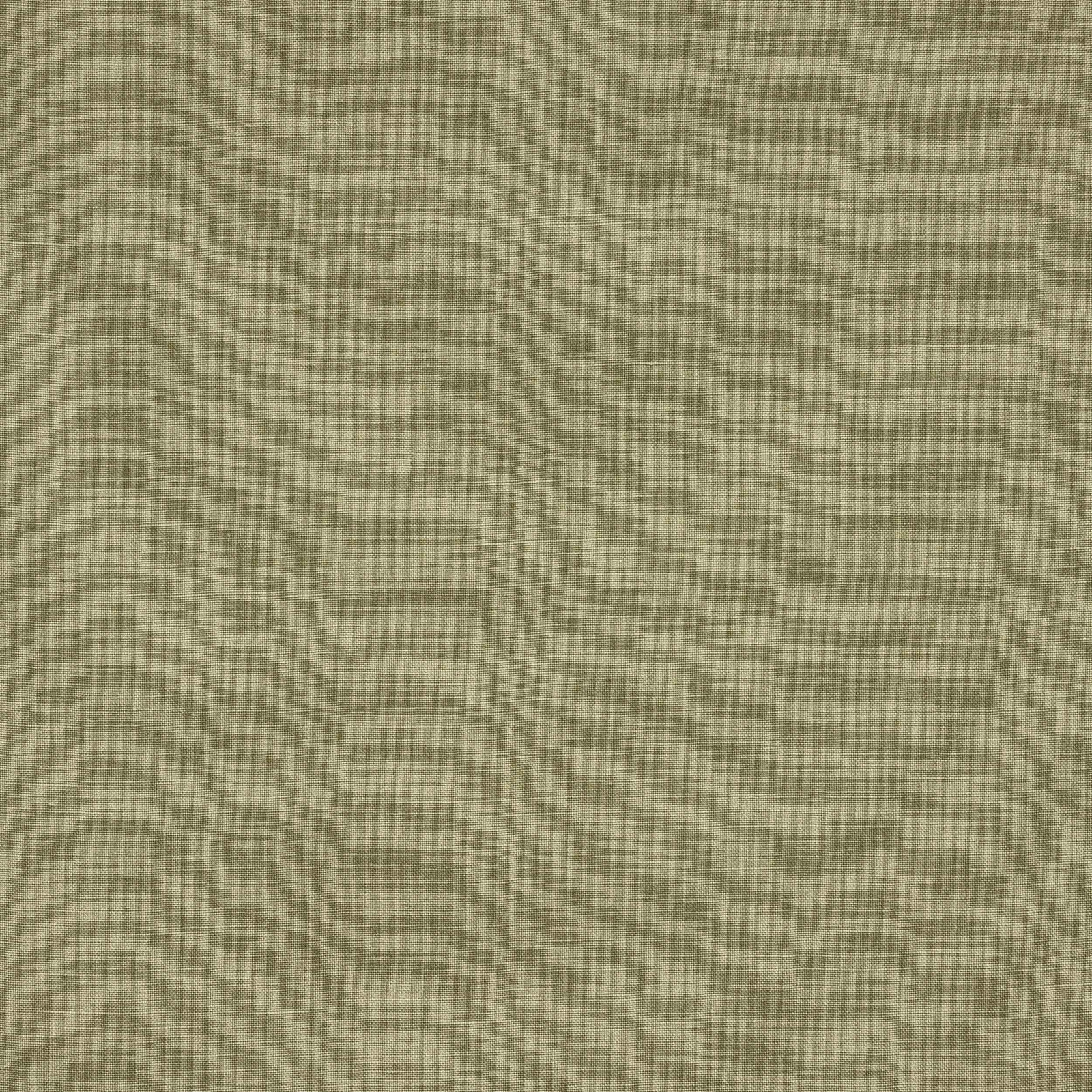 Muted oak-green linen fabric with a fine plain weave texture