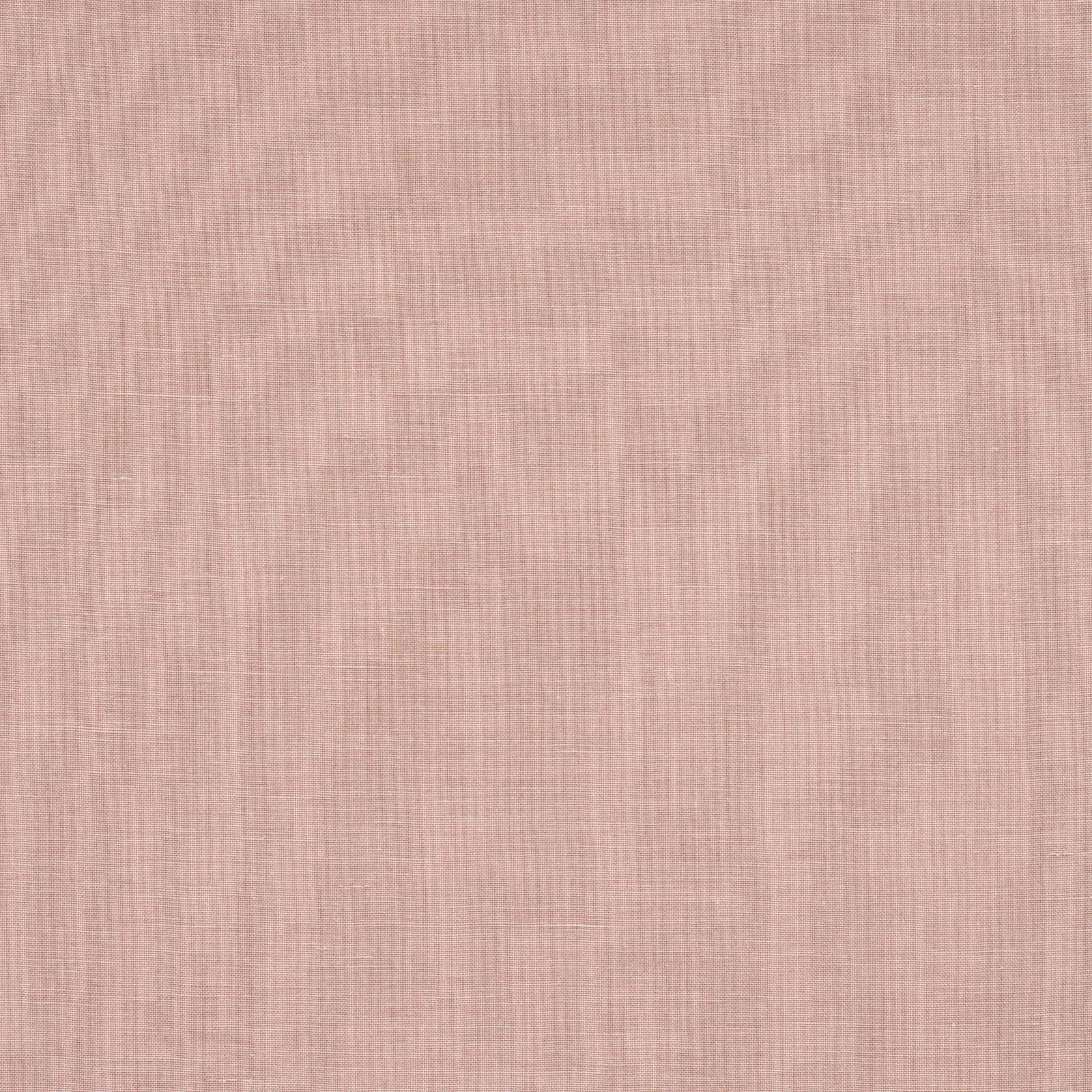 Soft dusty pink linen plain weave fabric with subtle slubs