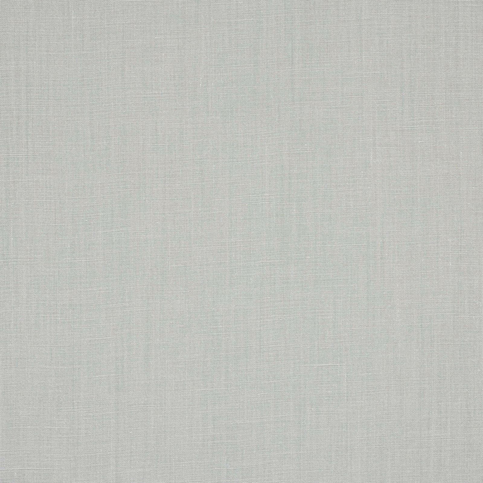 Close-up of pale aqua plain-woven linen with fine natural texture