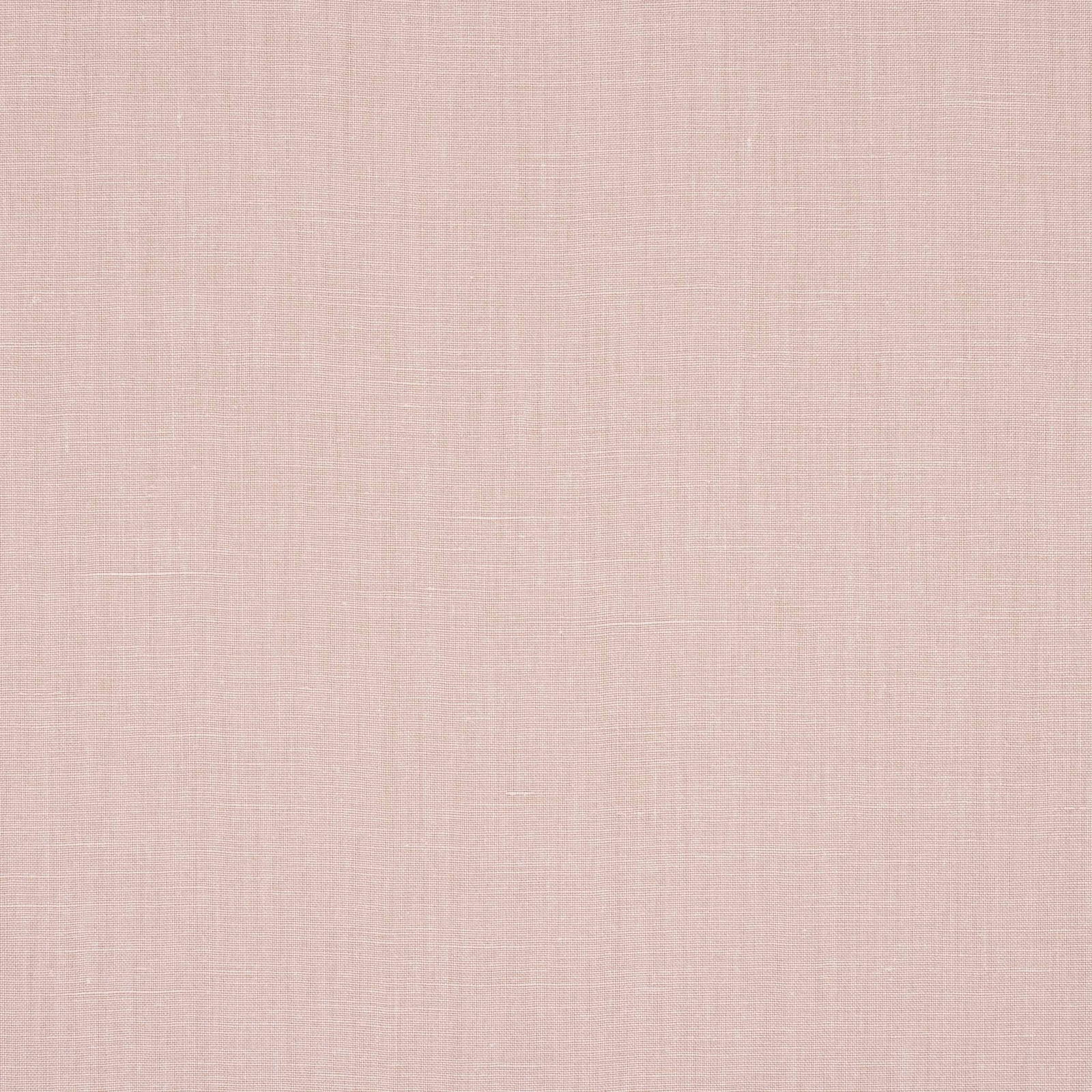 Pale blush pink plain linen fabric with a subtle natural weave