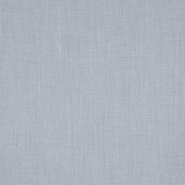 Pale sky blue plain linen swatch with fine natural weave texture