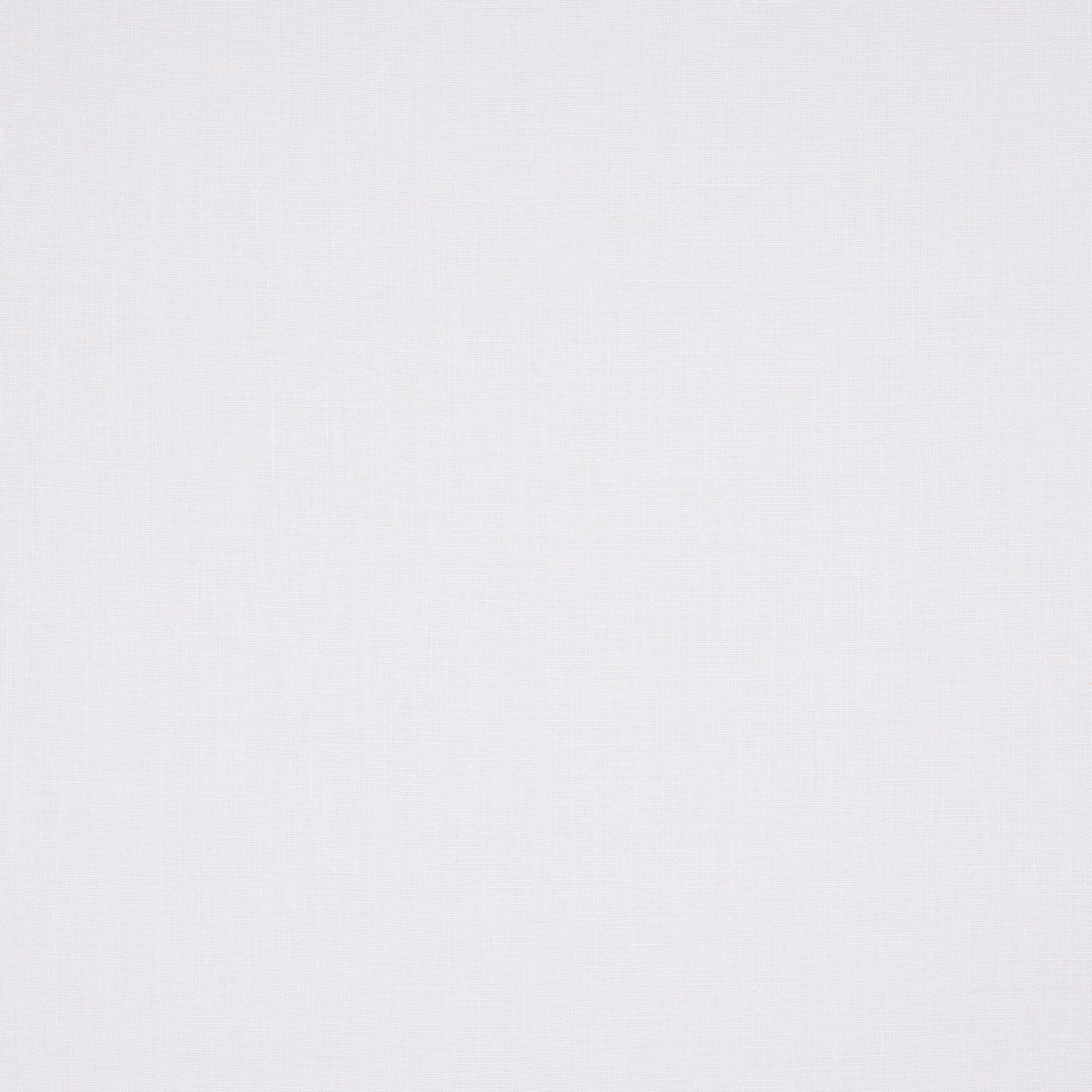 Plain soft white linen swatch with a fine natural weave texture