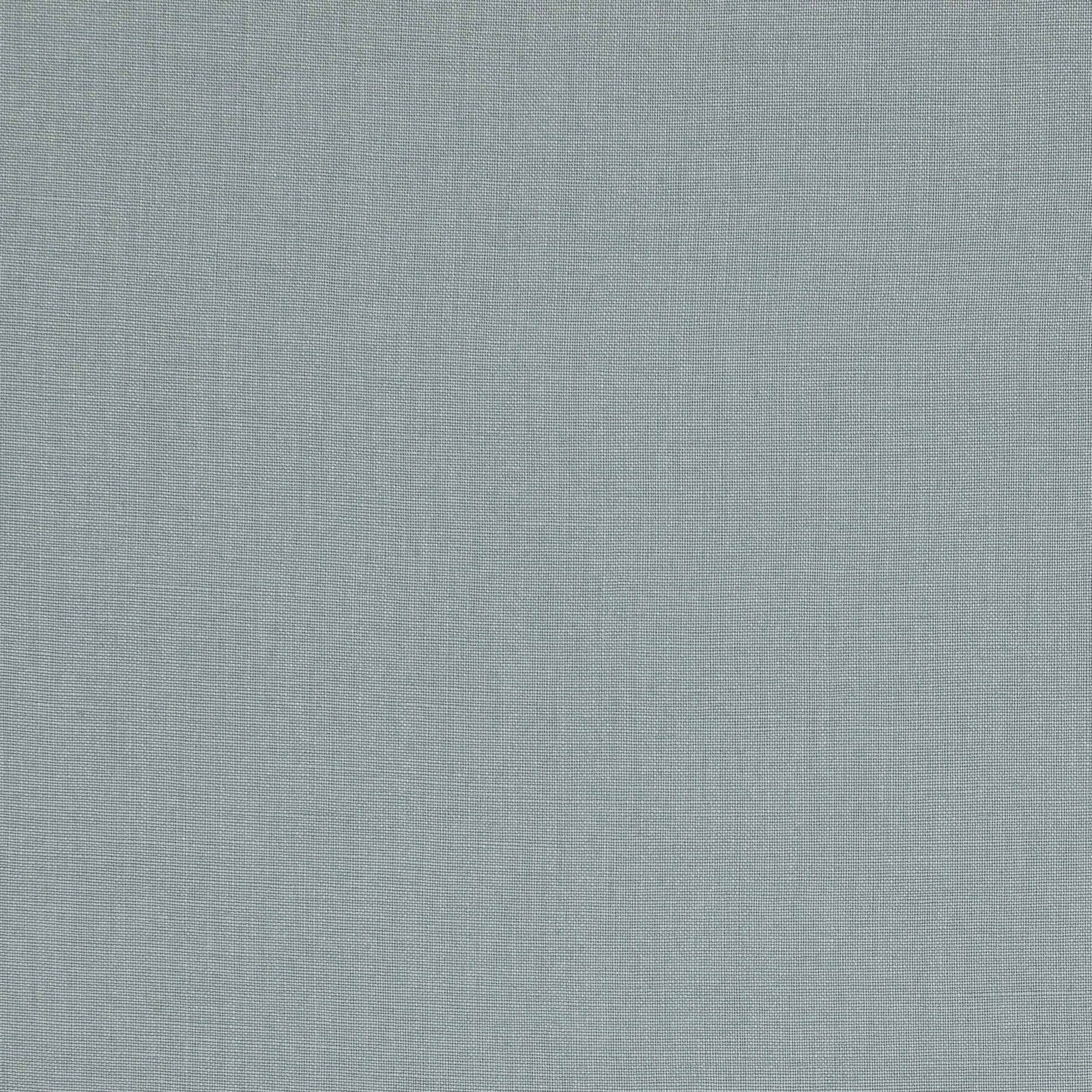 Pale celadon blue linen swatch with a fine plain weave texture