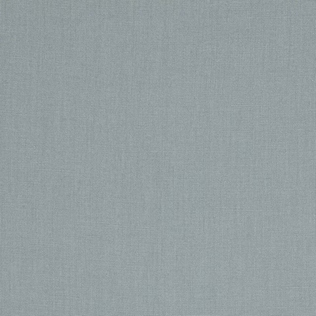 Pale celadon blue linen swatch with a fine plain weave texture