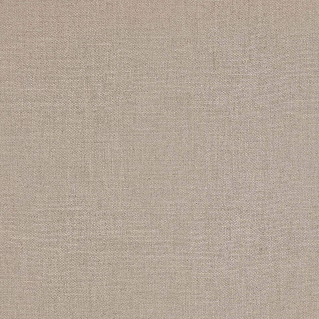 Soft flax-beige plain linen fabric with a fine, natural weave
