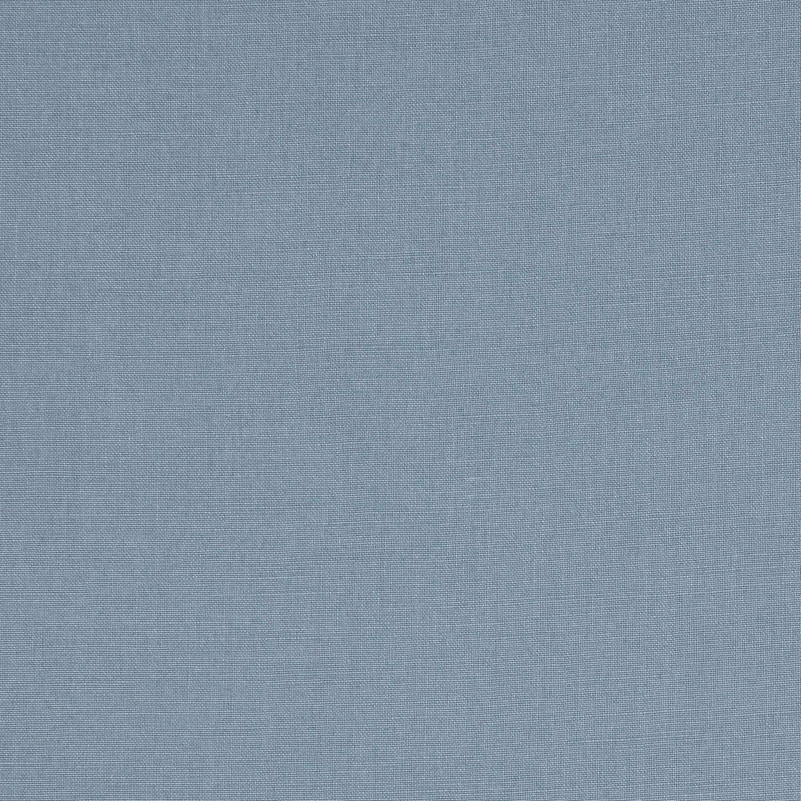 Pale powder-blue plain linen swatch with fine natural weave