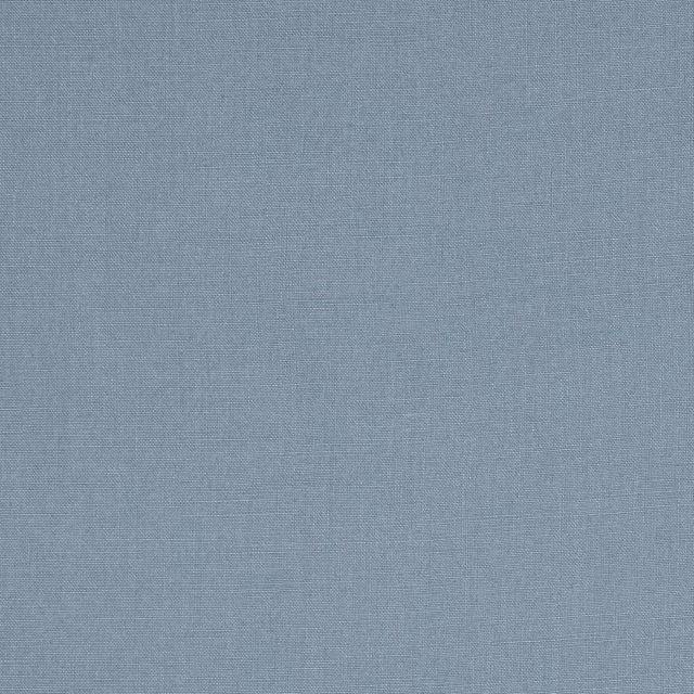 Pale powder-blue plain linen swatch with fine natural weave