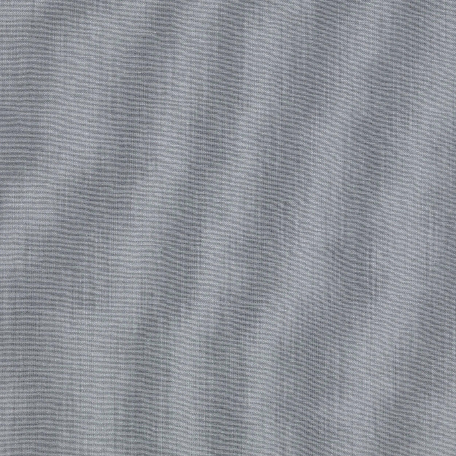 Soft dusty blue linen swatch with fine plain weave texture