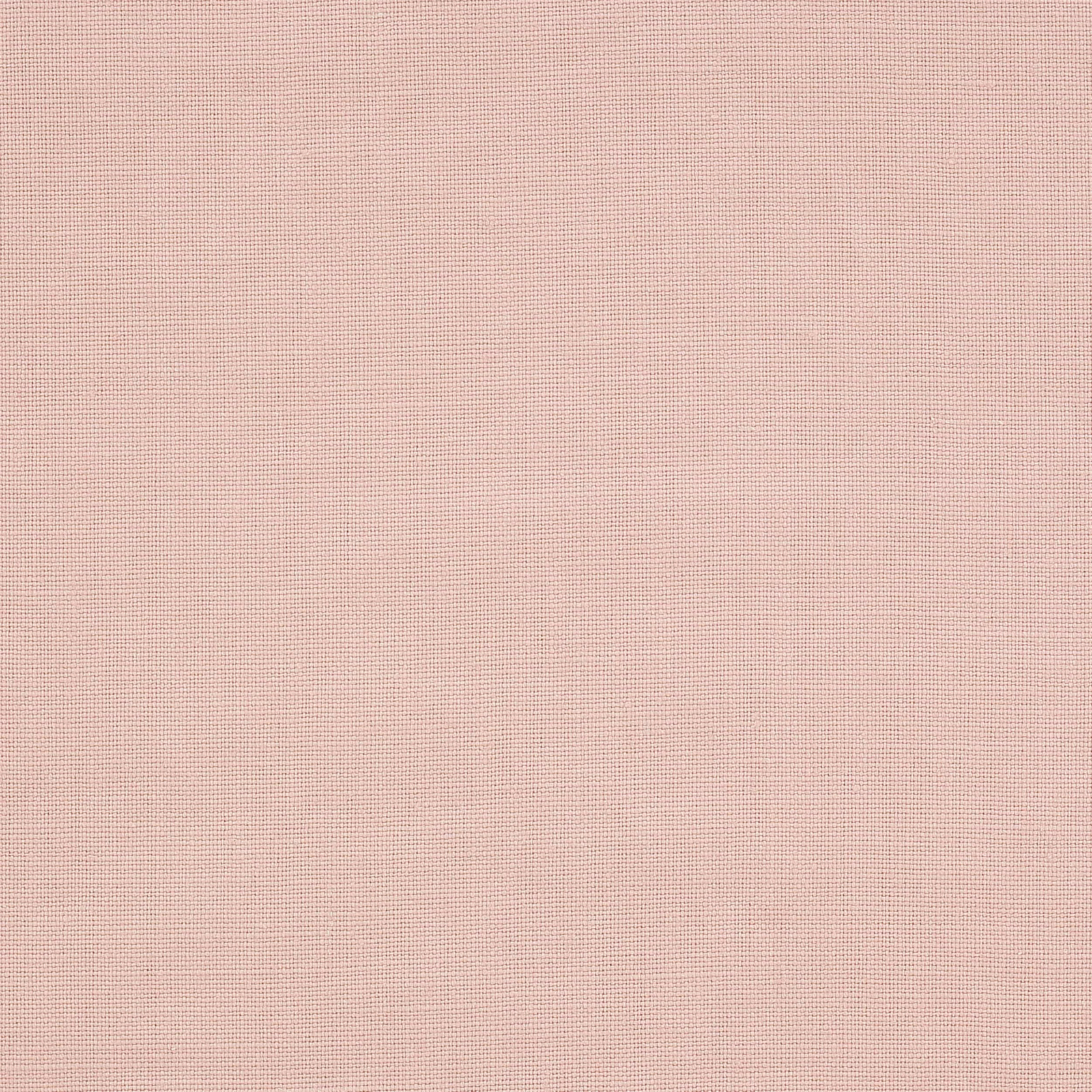Pale dusty rose linen swatch with fine plain weave and natural texture