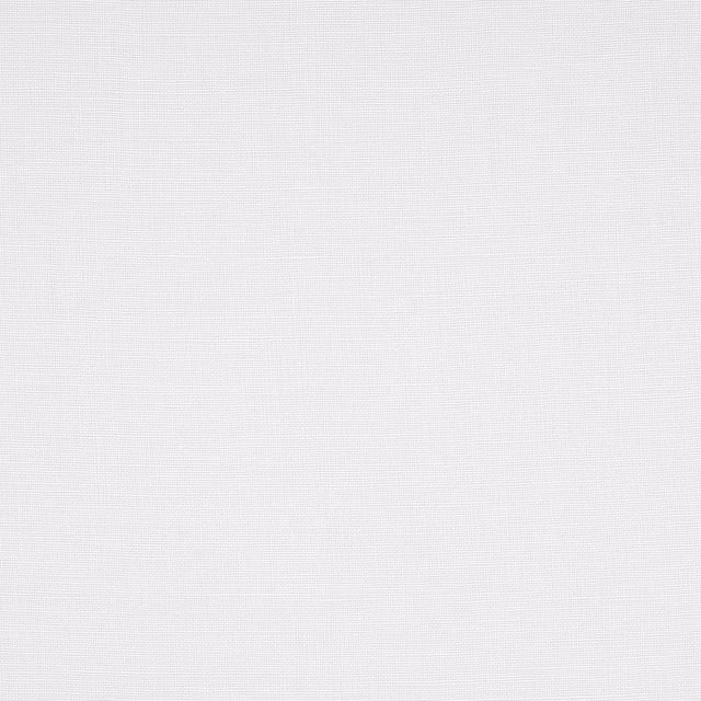 Close-up of pale pearl white linen weave with a fine plain texture
