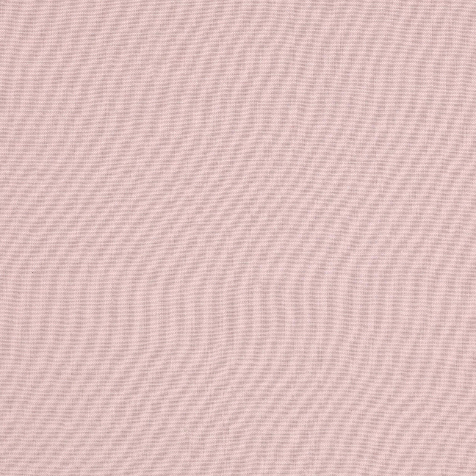 Pale blush pink linen fabric with a fine, even plain weave