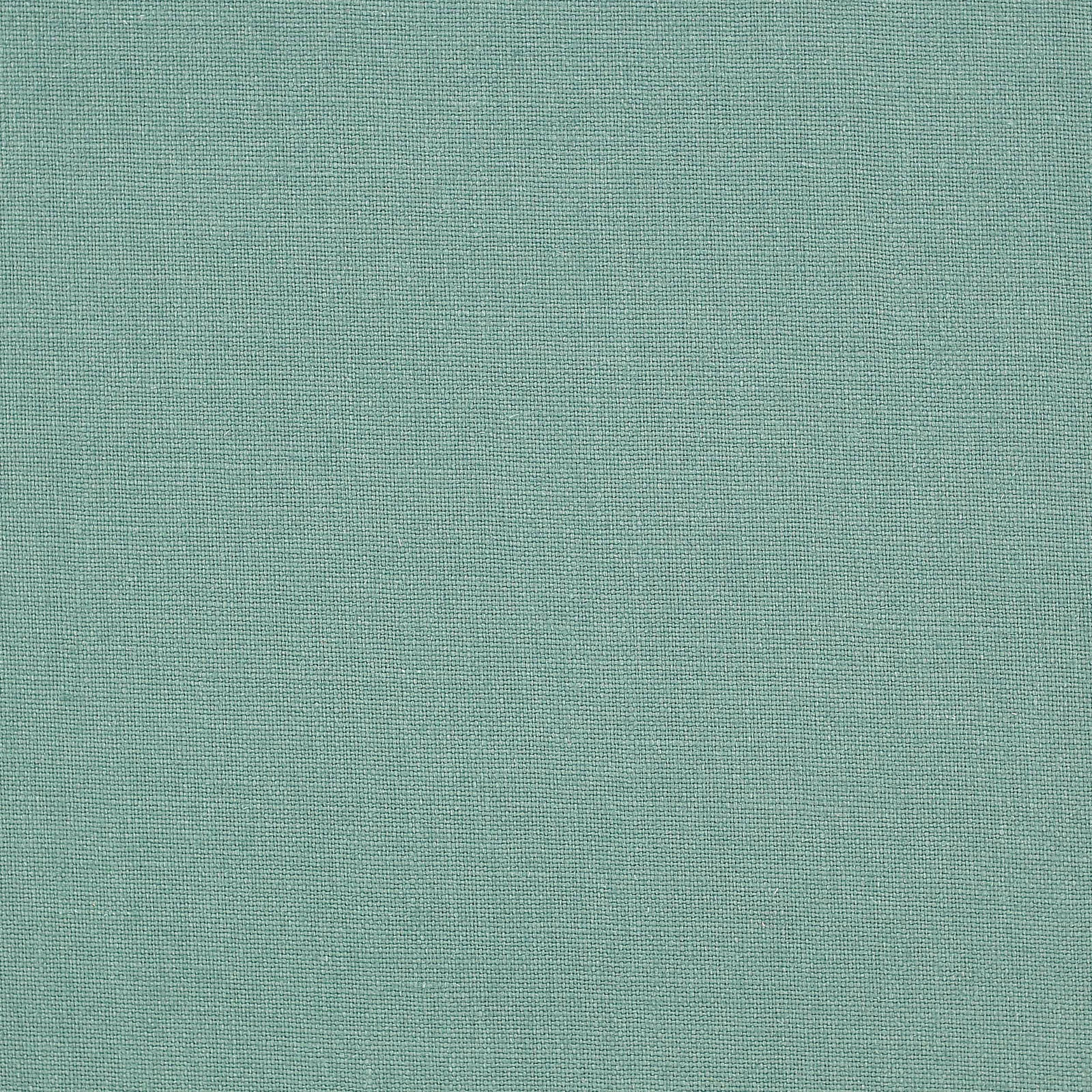 Pale seafoam green plain linen swatch with fine natural weave