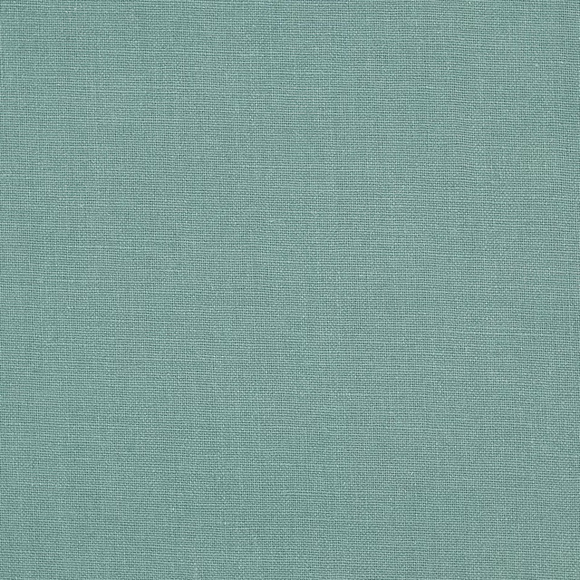 Pale seafoam green plain linen swatch with fine natural weave