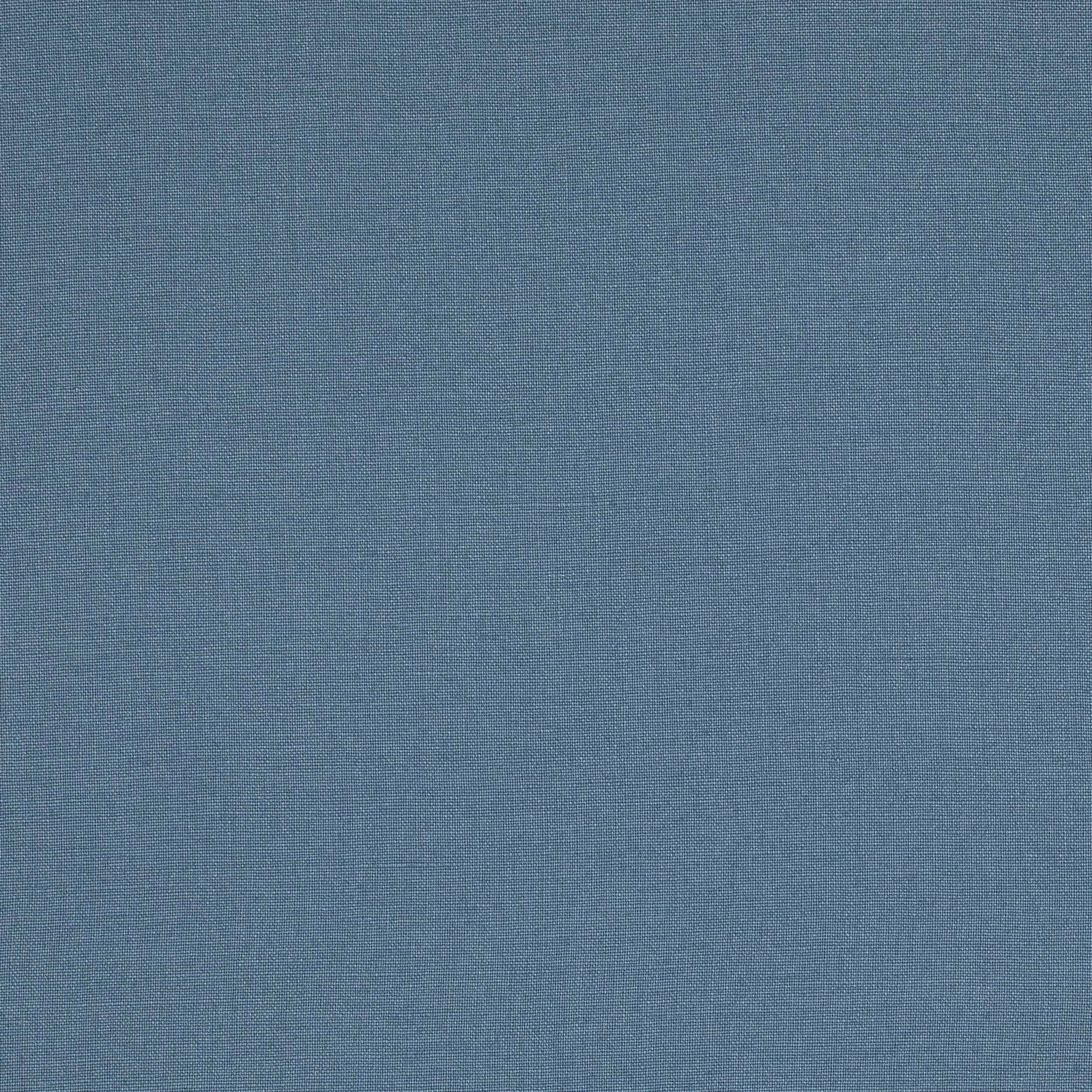 Muted teal blue plain linen fabric with a fine natural weave