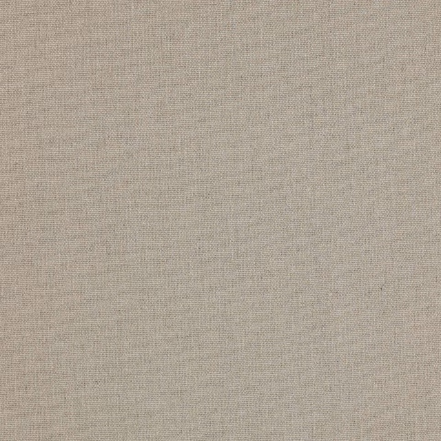 Close-up of warm beige plain-woven linen with a fine natural texture
