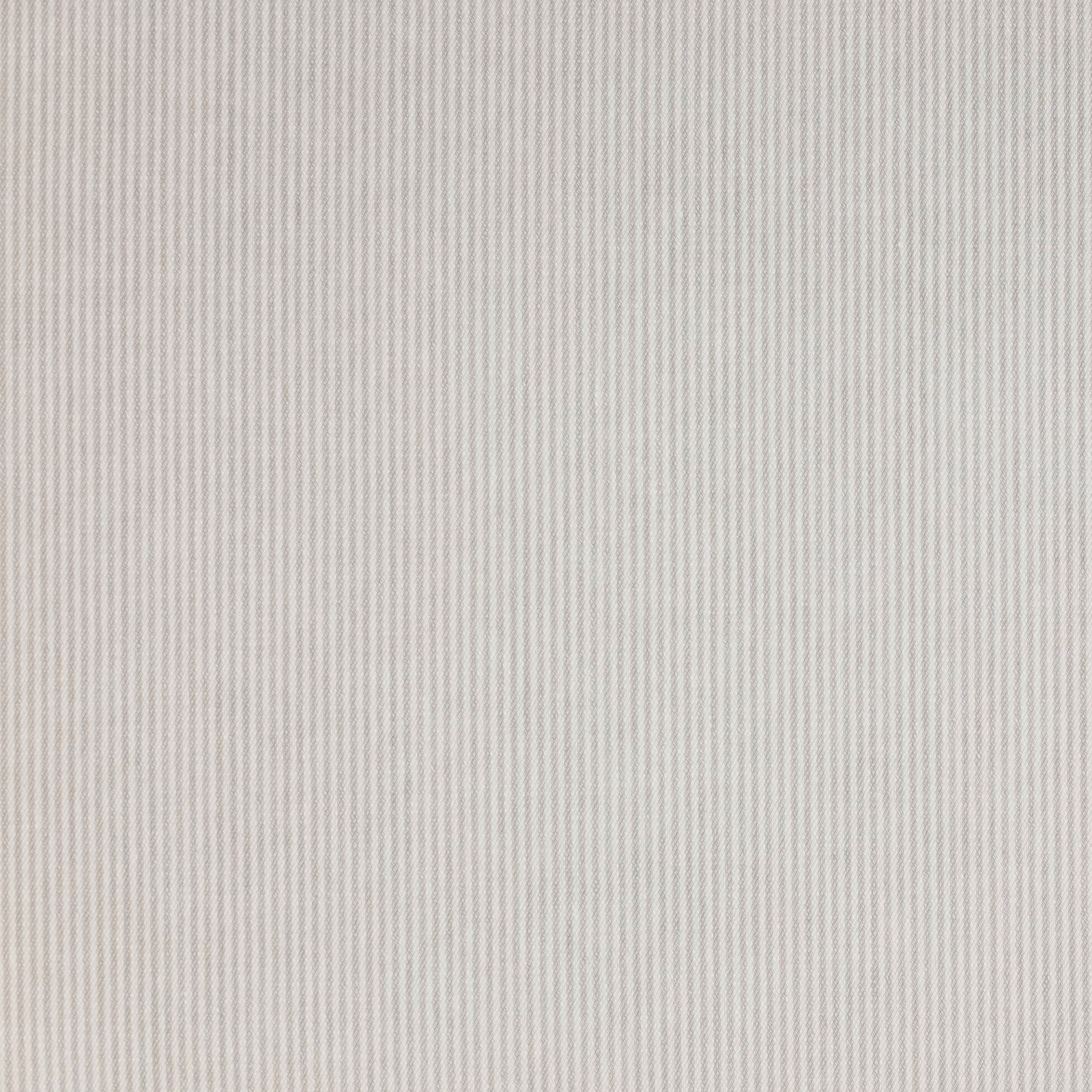 Close-up of soft warm grey woven fabric with fine vertical grain