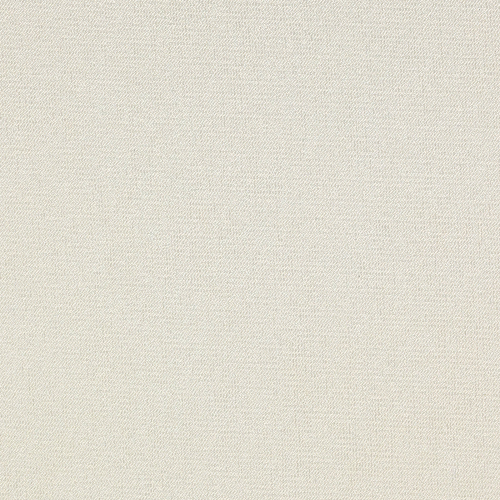 Soft ivory plain woven fabric with fine diagonal texture