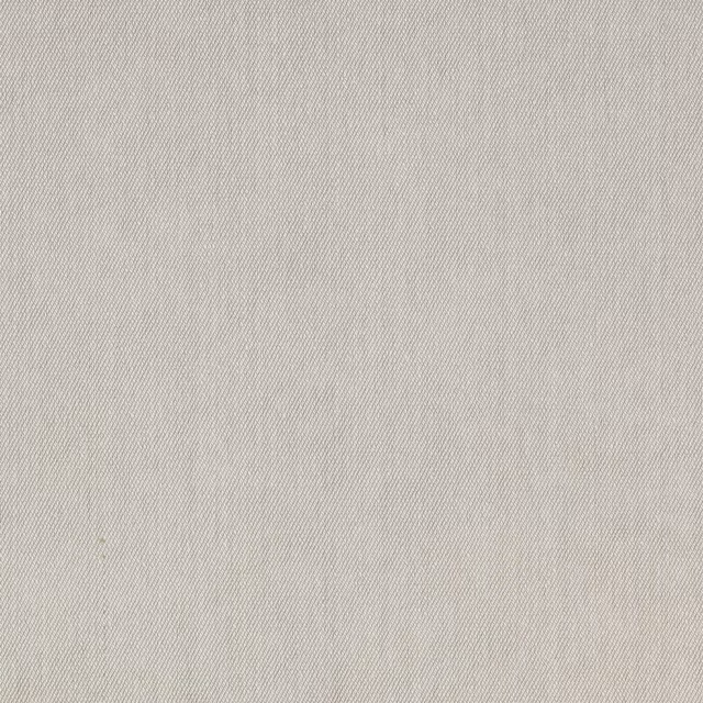 Soft warm ivory plain-woven fabric swatch with fine diagonal texture