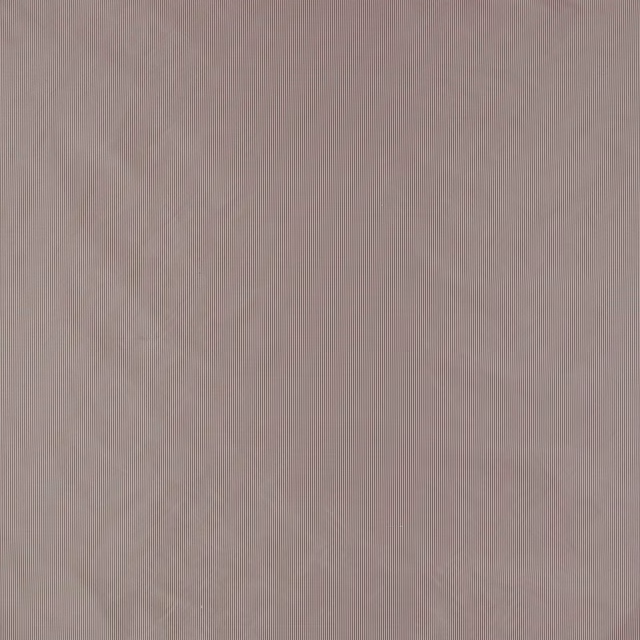Muted aubergine silk fabric with fine vertical pinstripes and soft sheen