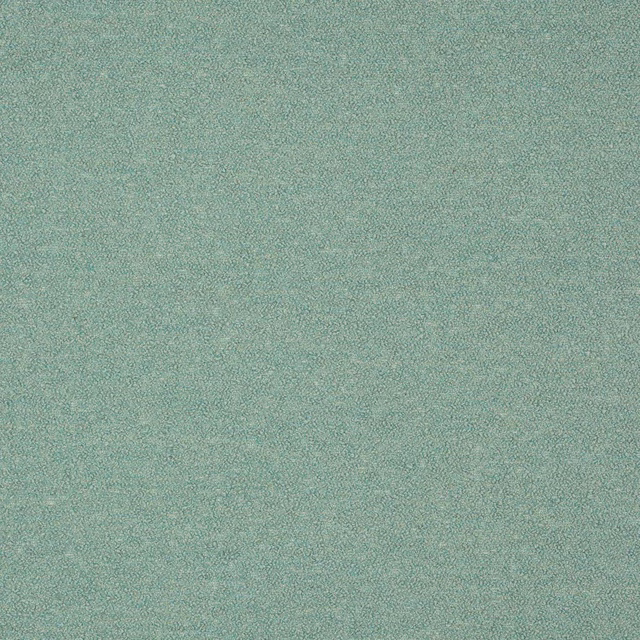 Soft jade teal plain woven fabric with a fine mottled texture