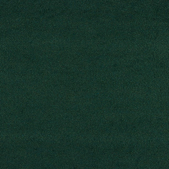 Deep forest green plain fabric swatch with a soft, subtly mottled texture