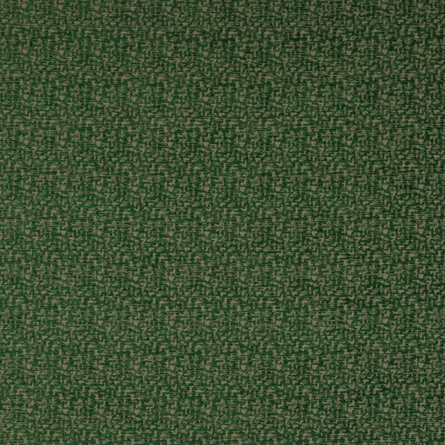 Deep emerald green textured woven fabric swatch with small mottled pattern
