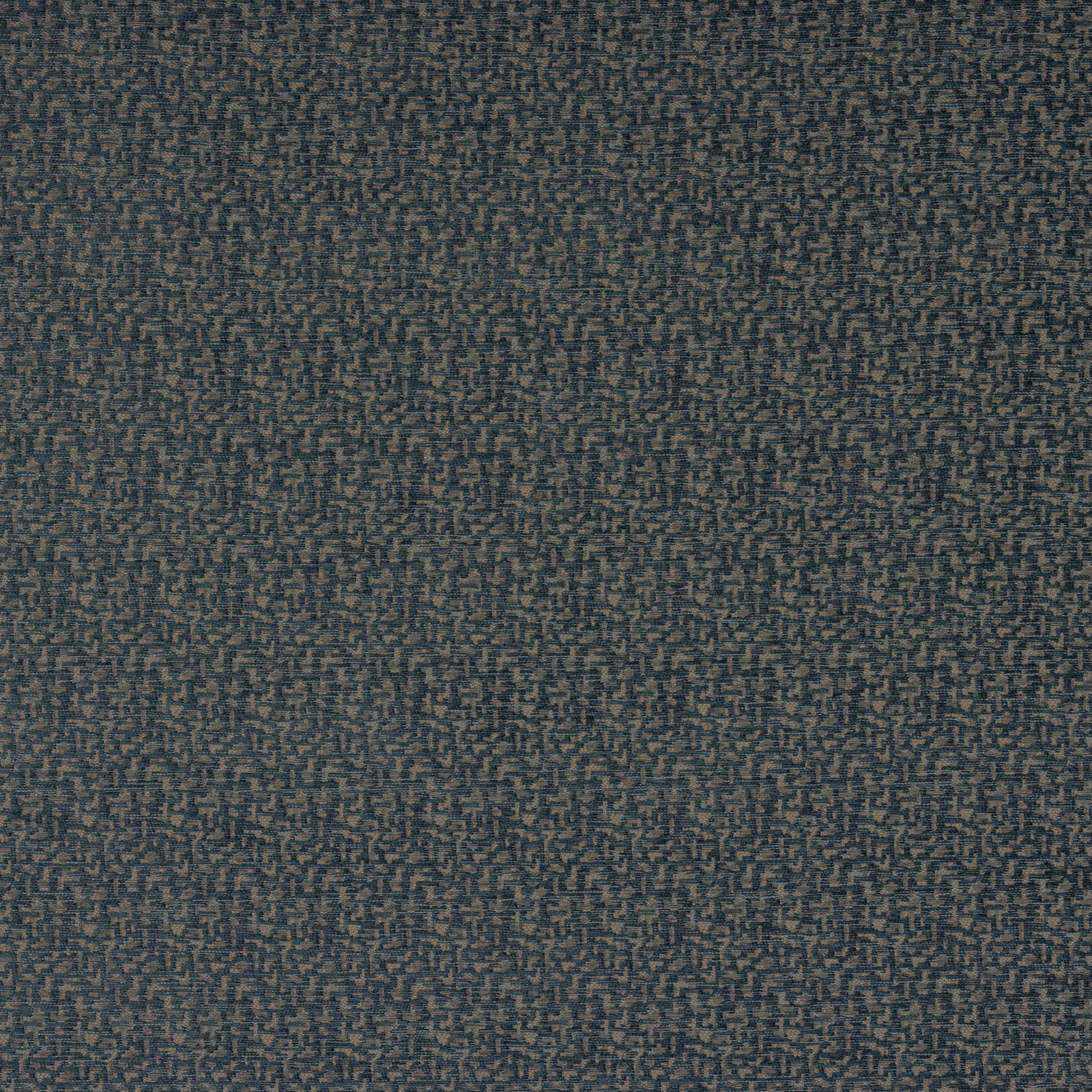 Close-up of a dark midnight blue woven fabric with fine mottled texture