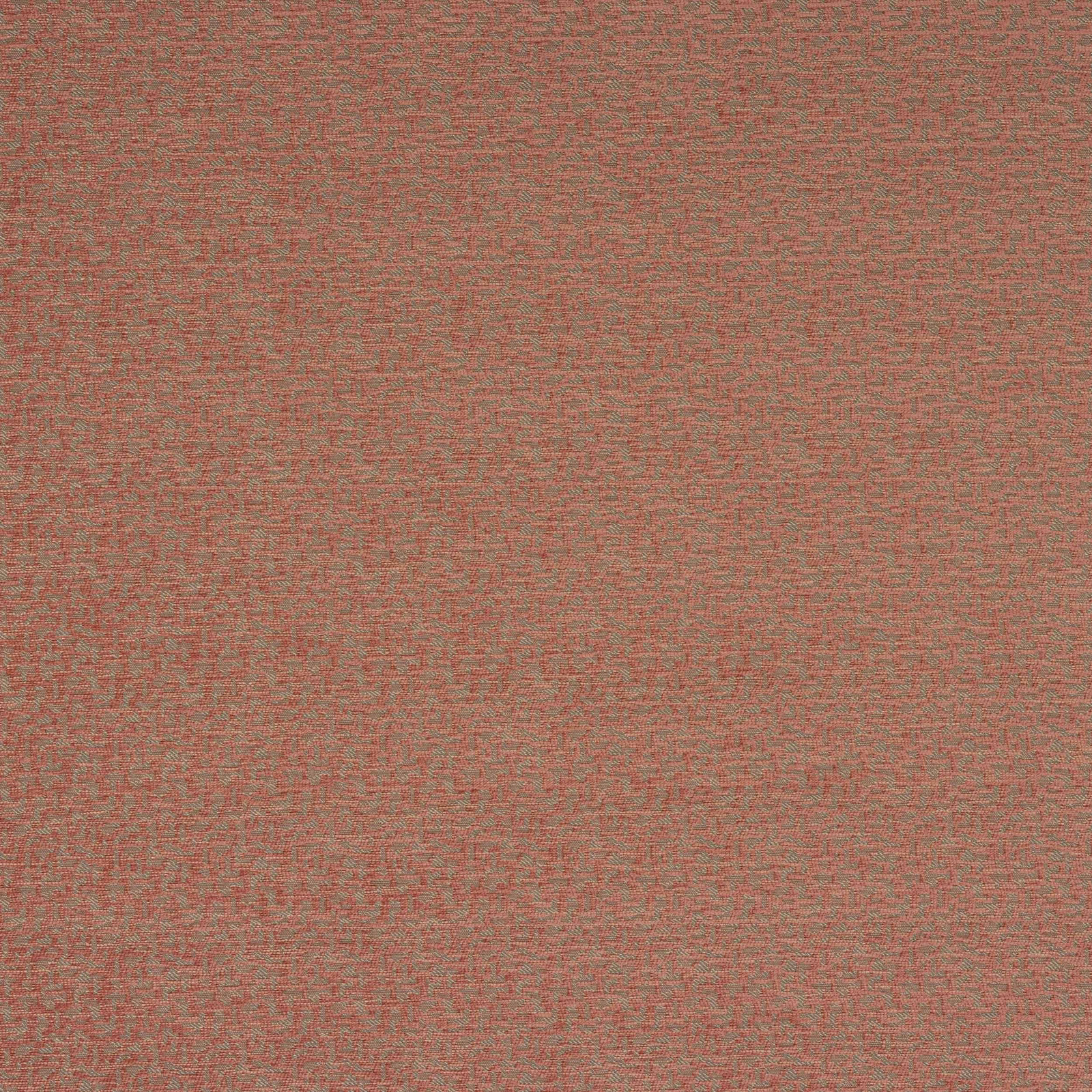 Dusty coral-pink woven fabric with fine speckled texture and small-scale pattern
