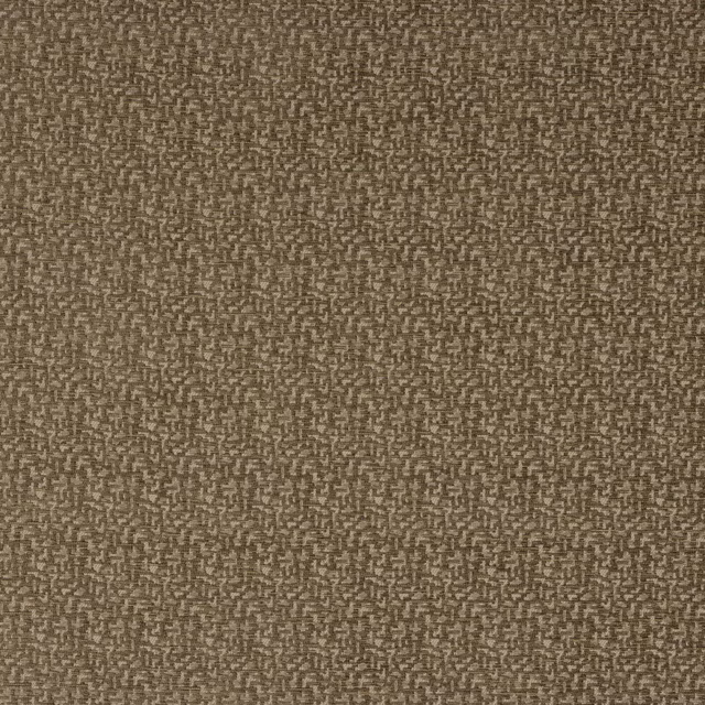 Close-up of warm taupe geometric woven fabric with small tonal pattern