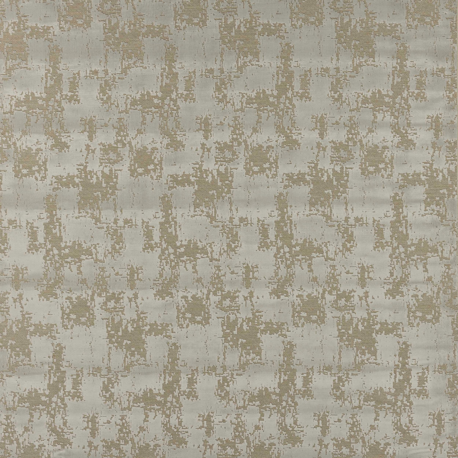 Ivory and wheat geometric fabric swatch with softly broken woven texture