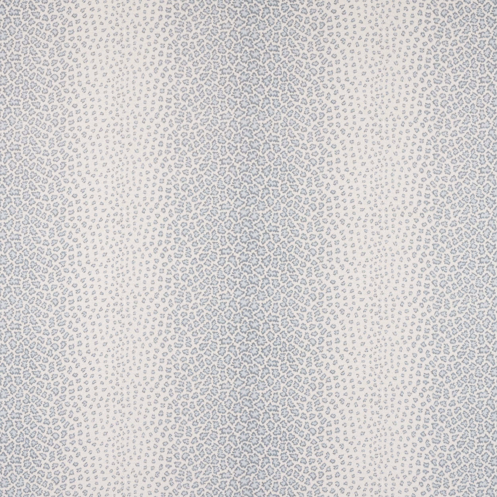 Pale dusty blue patterned linen on an ivory ground with small repeating motif