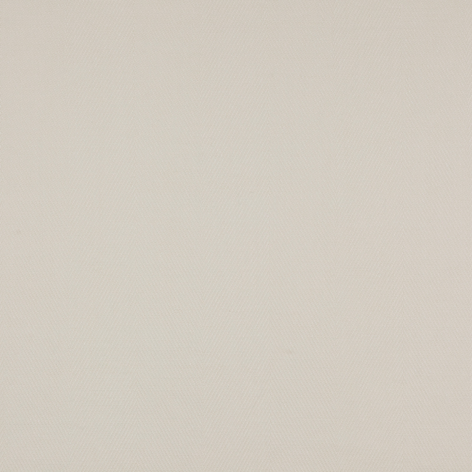 Soft ivory plain weave fabric swatch with fine diagonal texture