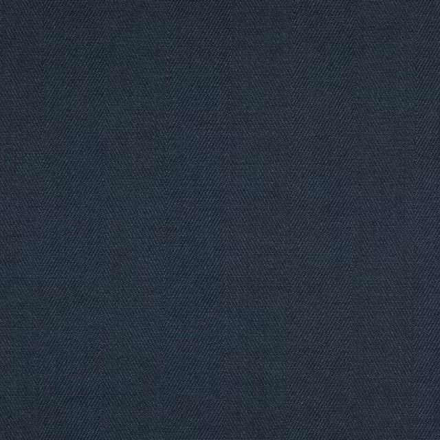 Deep navy woven fabric with fine textured linear pattern