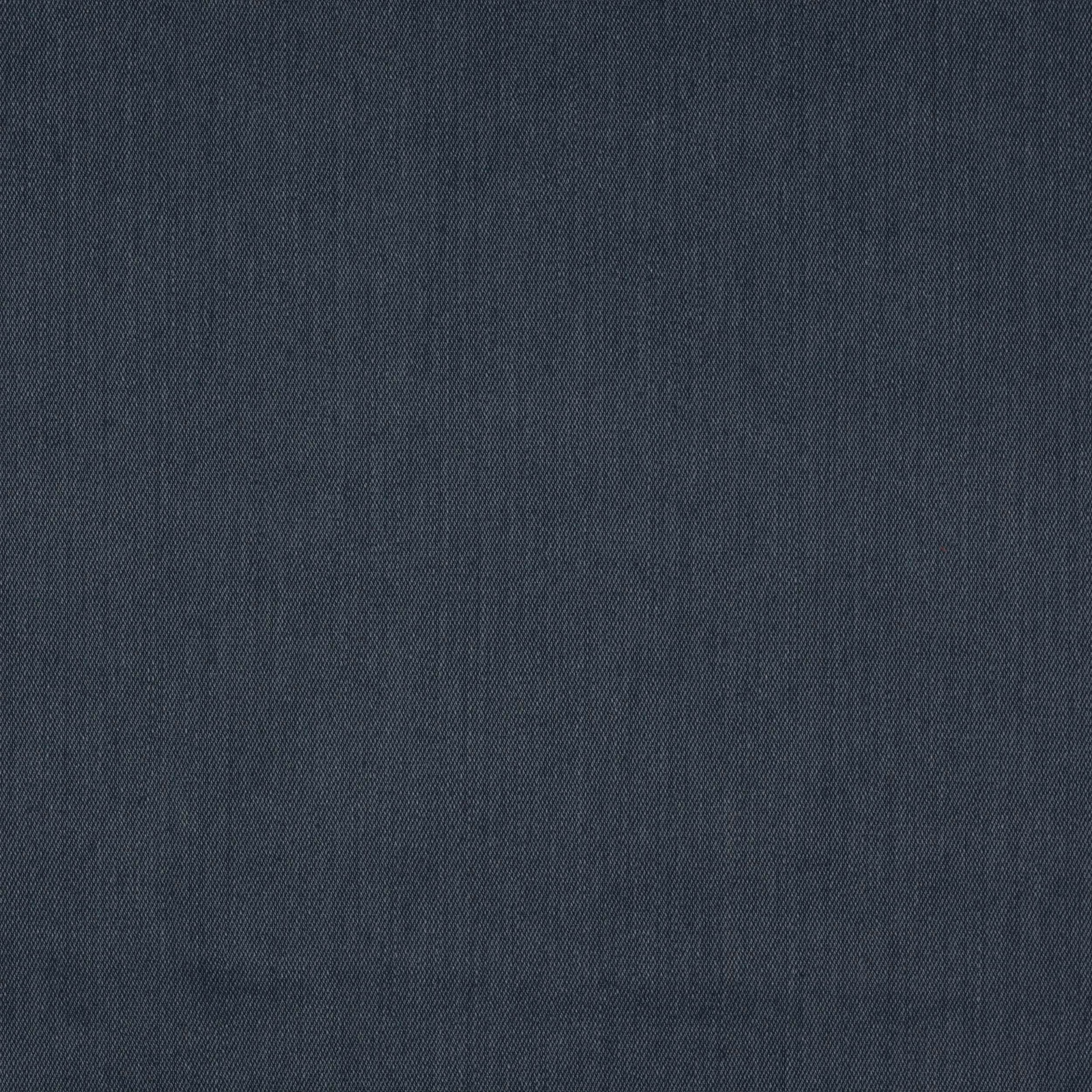 Dark navy plain woven fabric with a fine linen-cotton texture