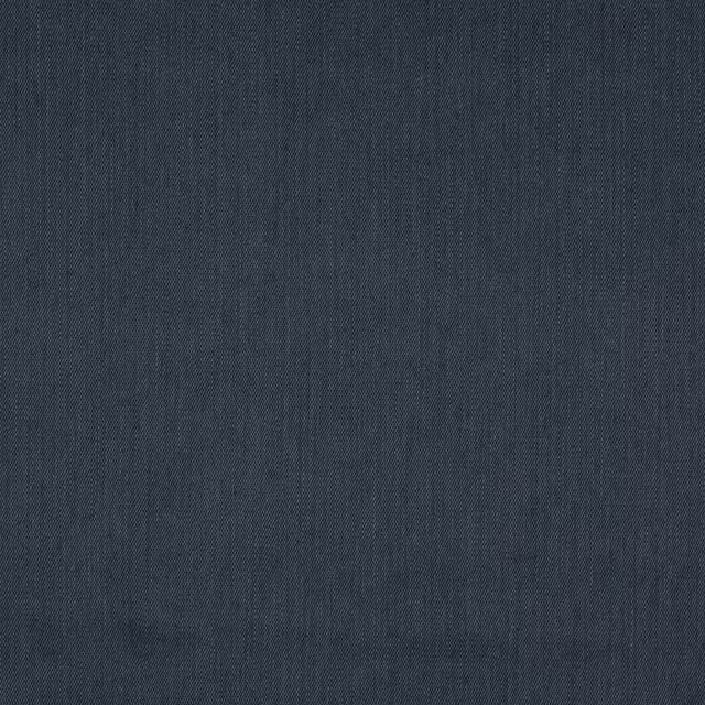 Dark navy plain woven fabric with a fine linen-cotton texture
