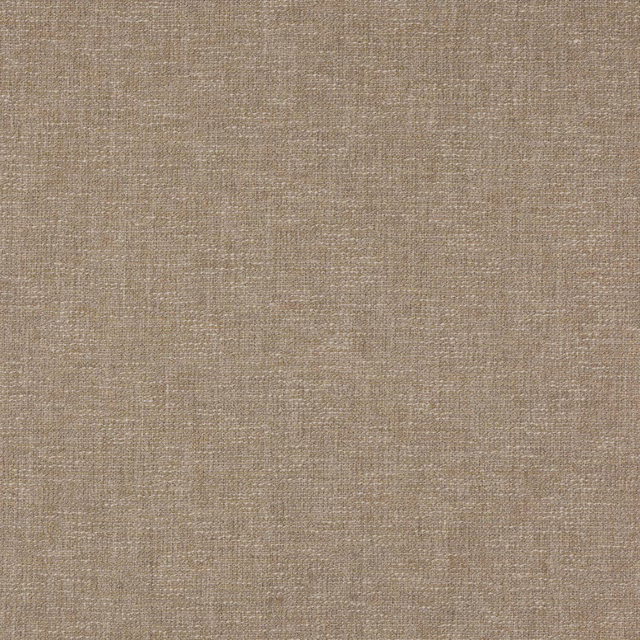 Close-up of a warm flax-beige plain woven fabric with a dry linen texture