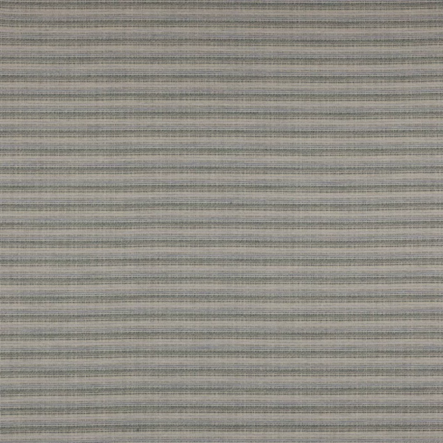 Muted blue-grey striped fabric with fine horizontal woven bands