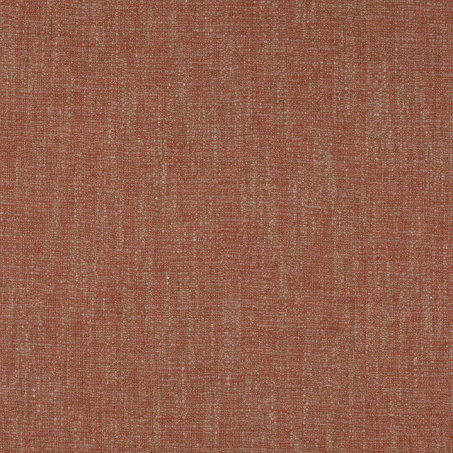 Close-up of warm brick terracotta woven fabric with subtle mottled texture