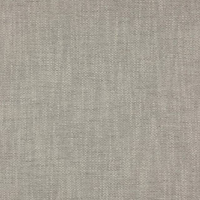 Close-up of a soft silver-grey woven fabric with fine speckled texture