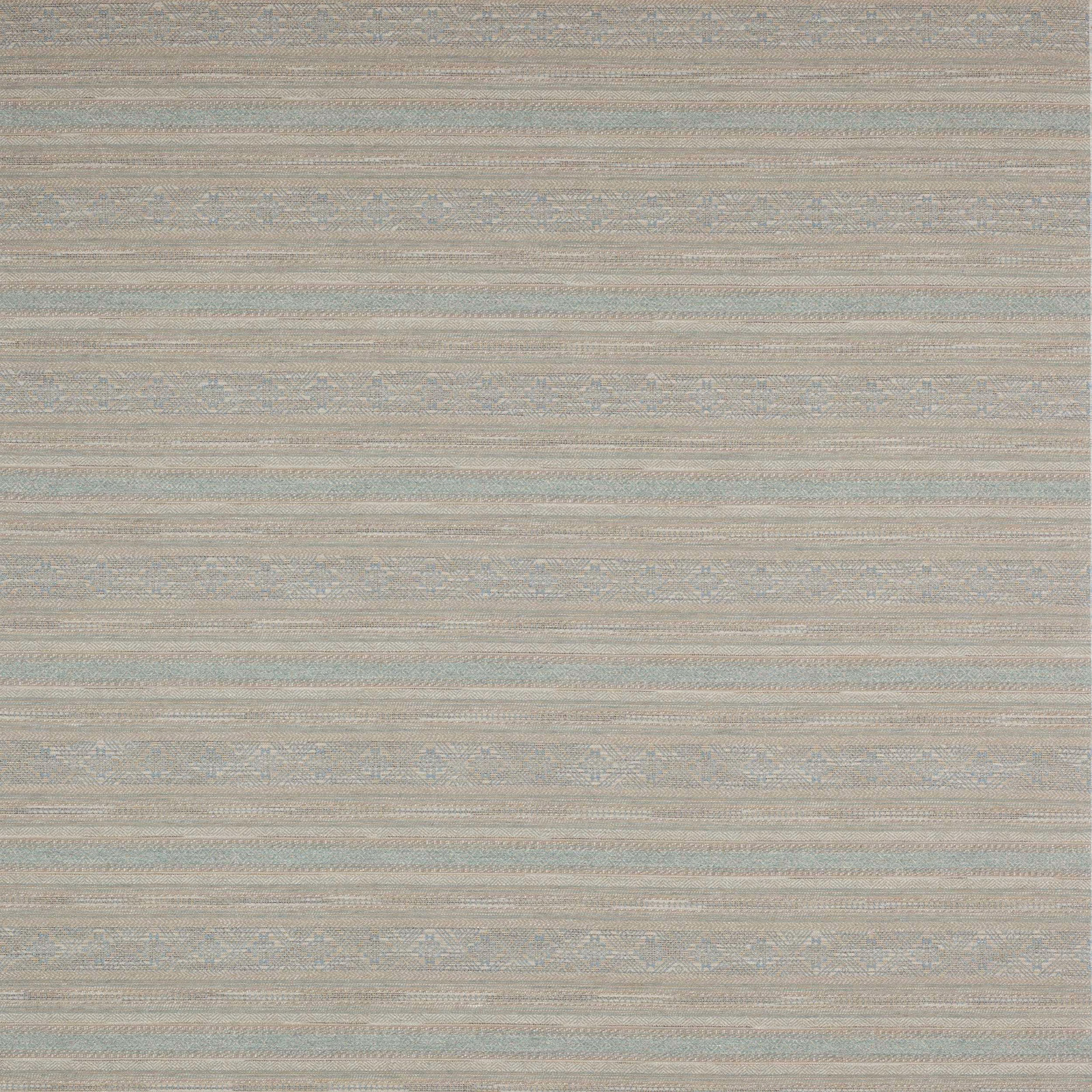 Pale dusty blue striped fabric with soft neutral horizontal texture